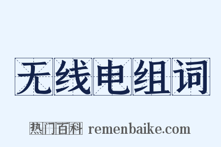 无线电组词是什么意思的图片